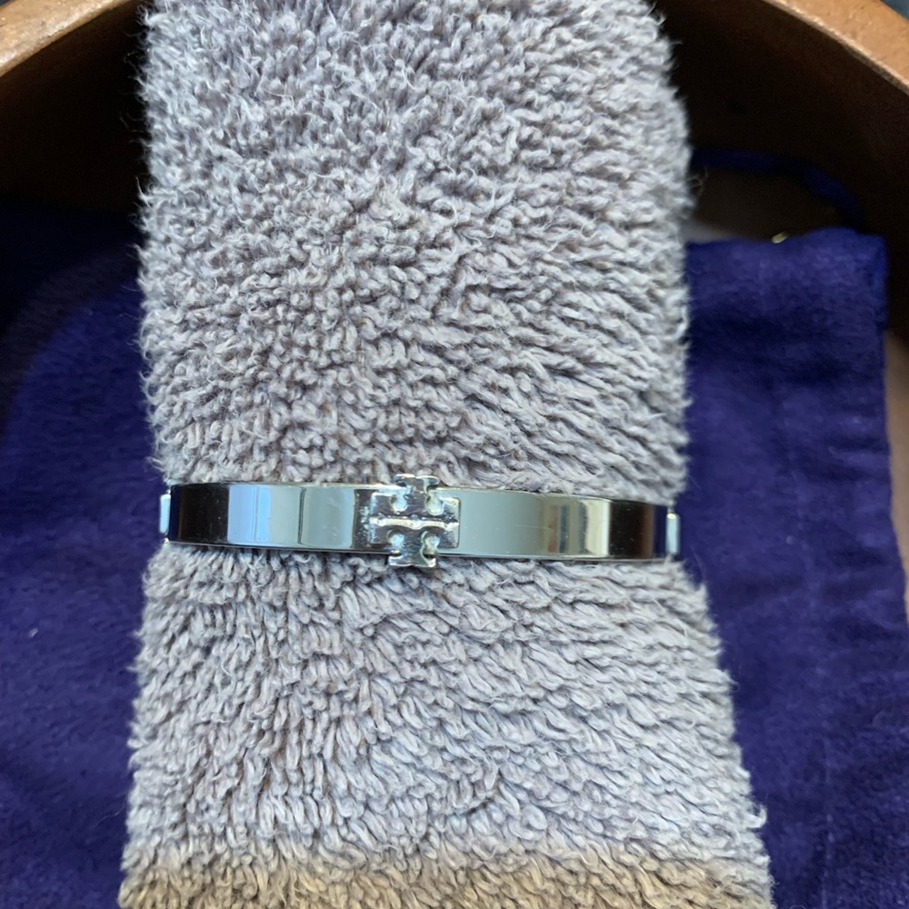 Tory Burch Silver Bangle
